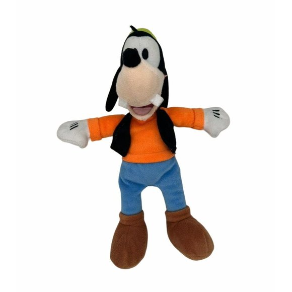 🤩Disney Just Play Mickey's Clubhouse 10" GOOFY Plush Stuffed Animal Toy Orange - Picture 2 of 5